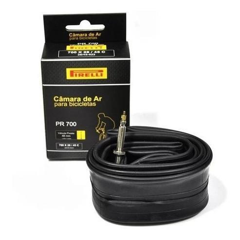 Câmara De Ar Bicicleta Aro 700x28/45c Pirelli 48mm Bico Fino