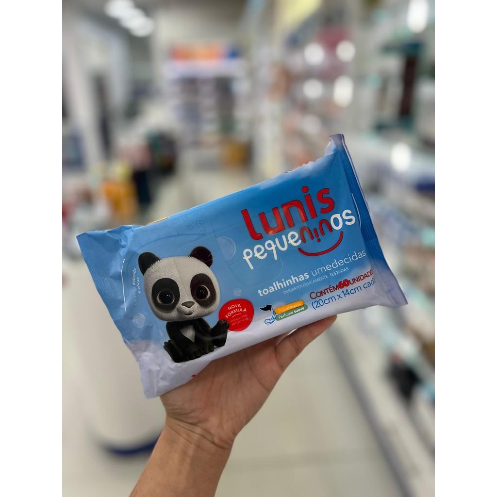 Toalhinhas Umedecidas Lunis Pequeninos C/60un