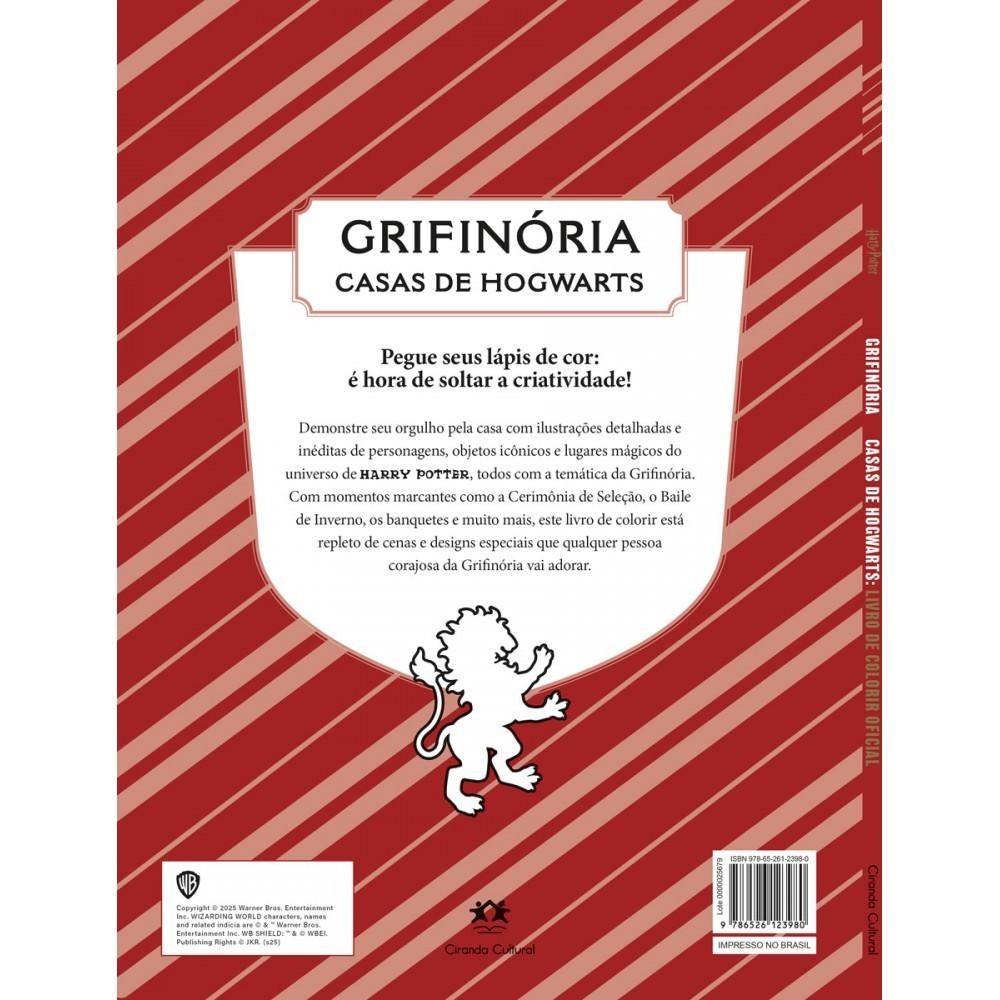Kit Livro De Colorir - Harry Potter Casas De Hogwarts