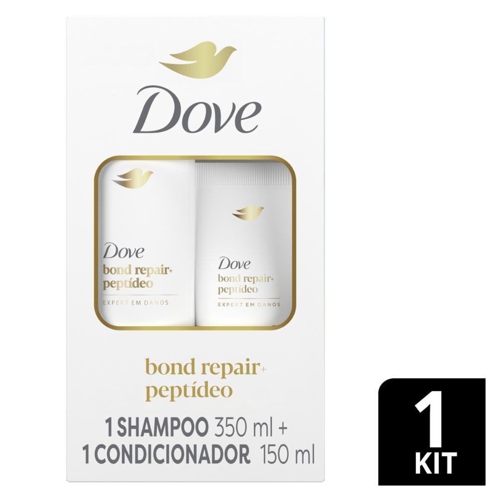 Kit Shampoo 350ml + Condicionador 150ml Dove Bond Intense