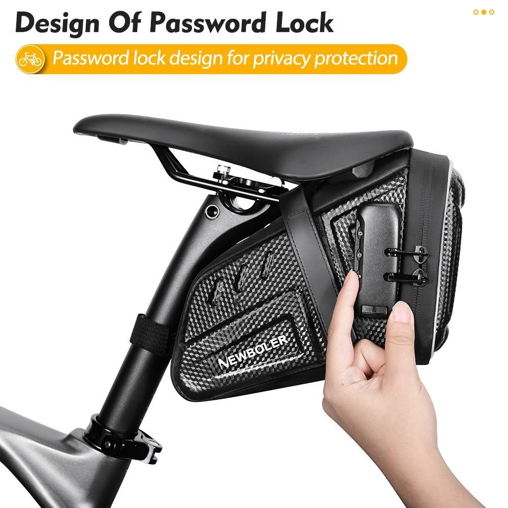 Newboler 2.5L Eva Casca Dura Saco De Sela Da Bicicleta À Prova Dwaterproof Água Armazenamento Do Assento Traseiro Mtb Re