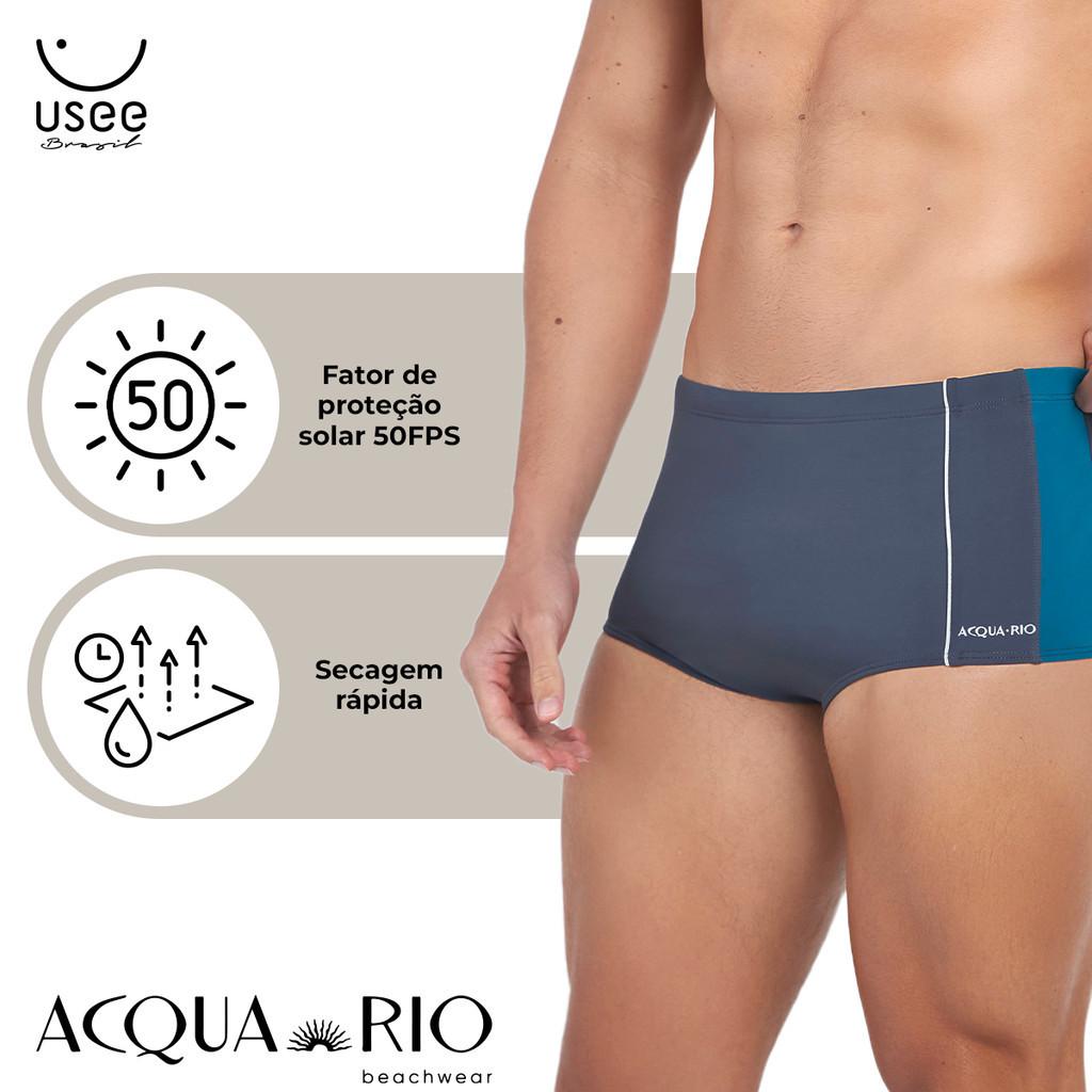 Sunga Praia Masculina Slip E Recorte Adulto Acquario