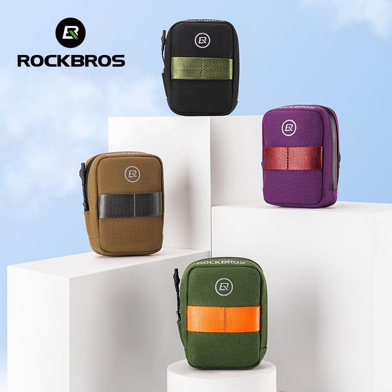 Saco De Bicicleta Rockbros Leve E Colorido Sela Conveniente Seda Zíper Mtb Equipamentos De Estrada