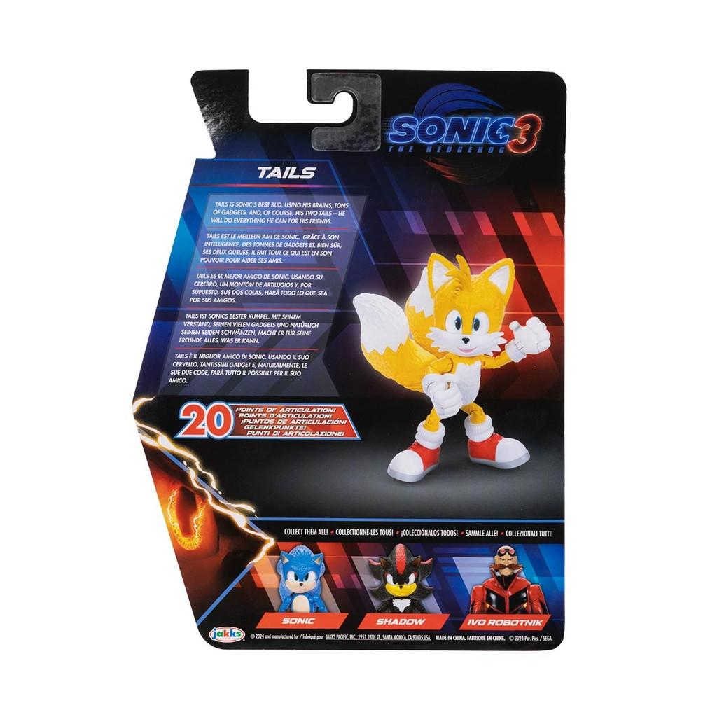 Boneco Articulado Tails De 12cm - Sonic 3 O Filme