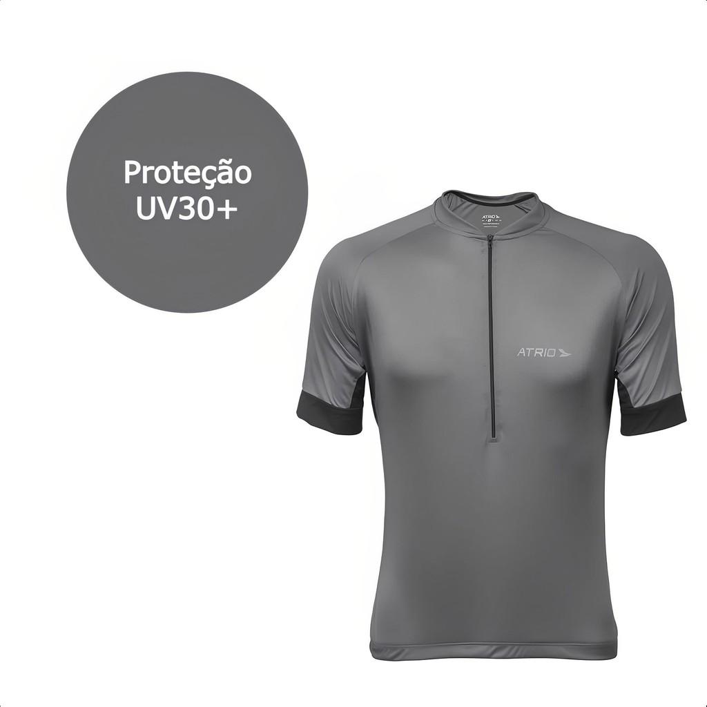 Camisa De Ciclismo Sport Masculina P/gg/xg Chumbo Dryfit Superlight Proteção UV30 - Atrio