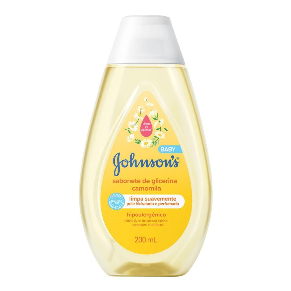 Sabonete Johnson Baby Liquido 200ml C/glicerina Camomila