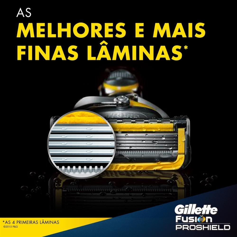 Kit Aparelho De Barbear Gillette Proshield + Carga 2 Unidades