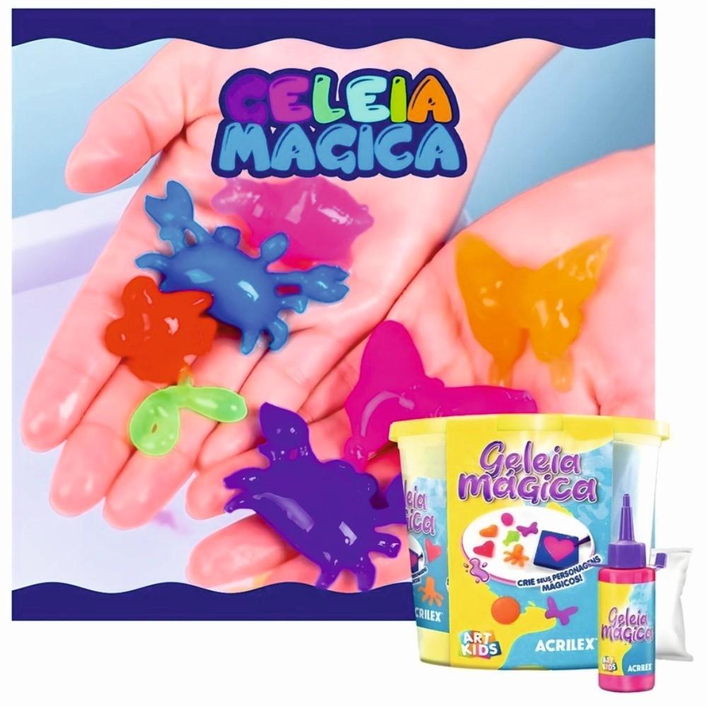 Balde Divertido Geleia Mágica 4 Cores Acrilex- Arte Kids