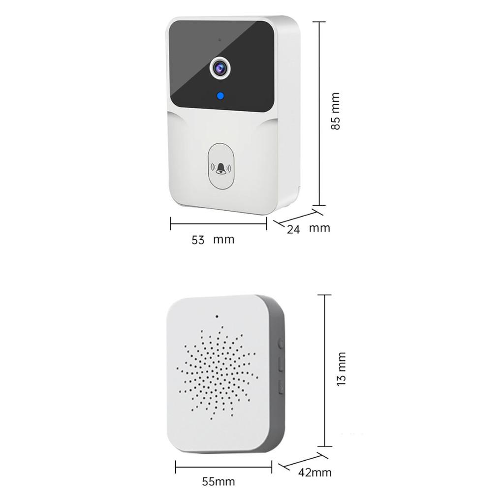 Campainha Câmera Wi-fi Inteligente Com Interfone Portátil