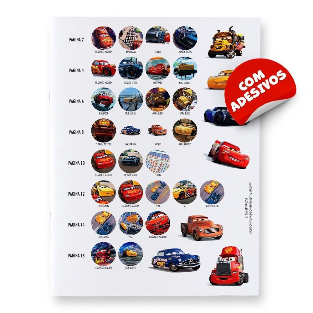 Livro De Atividades Completando A Cena Com Adesivos Carros