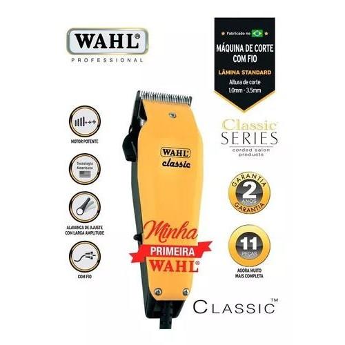Wahl Máquina De Corta Cabelo Classic Profissional Com Fio Motor Vibratório V3000 220V