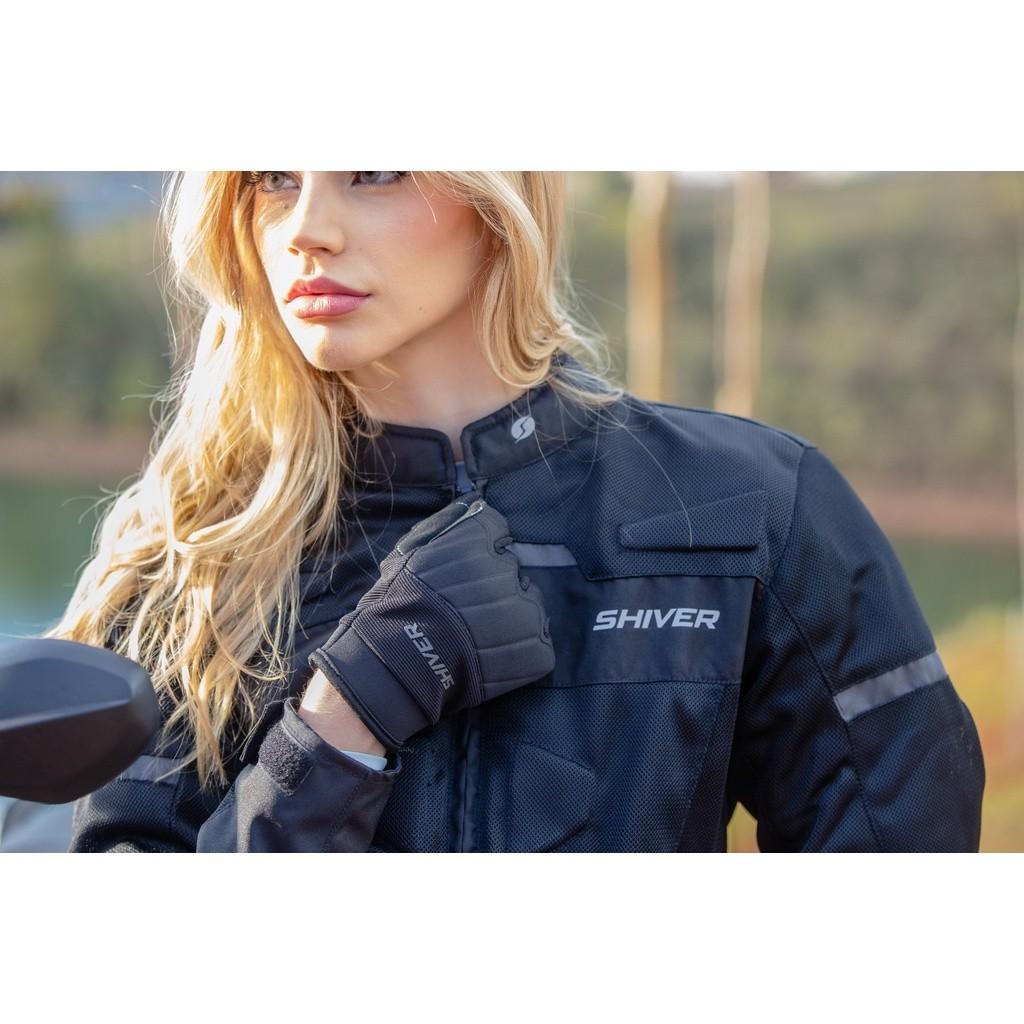 Jaqueta Motoqueiro Moto Feminina Shiver Com Proteção Verão Super Air Ventilada Estilo Texx X11 Breeze
