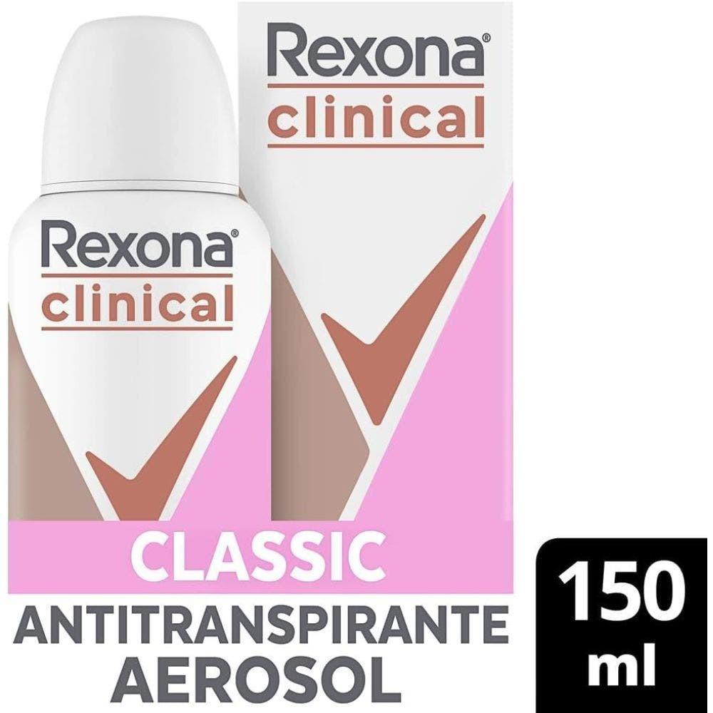Kit Desodorante Antitranspirante Aerossol Rexona Feminino Clinical Clean 150ml (2 Unidades)