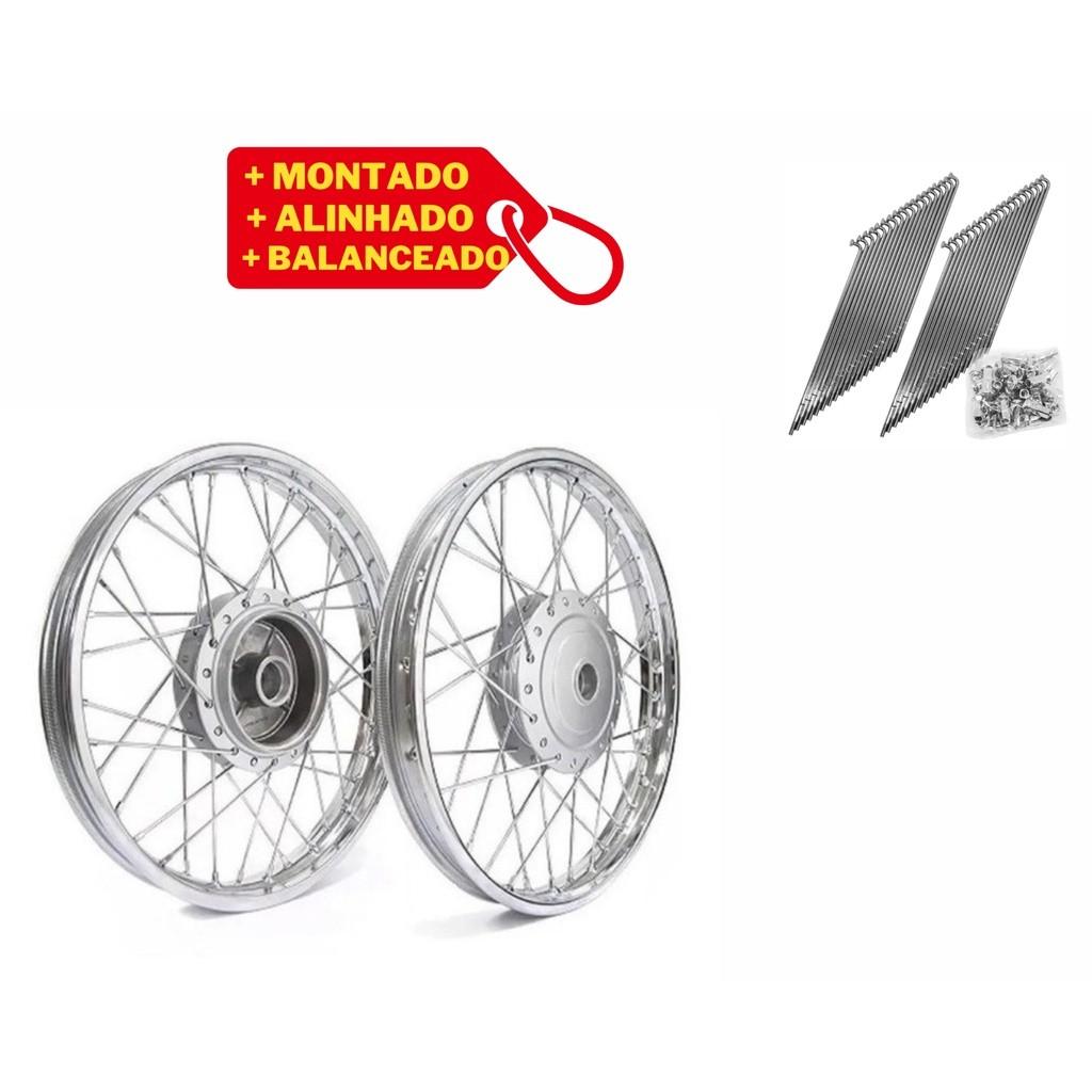 Par Aro Roda Raio 4mm Moto Cg Titan Fan 150