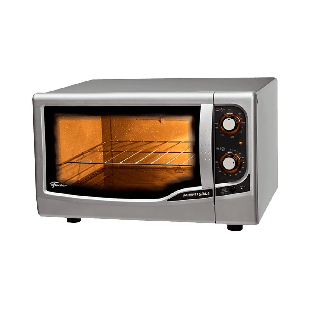 Forno Elétrico Fischer Gourmet Grill De Bancada 44L Prata