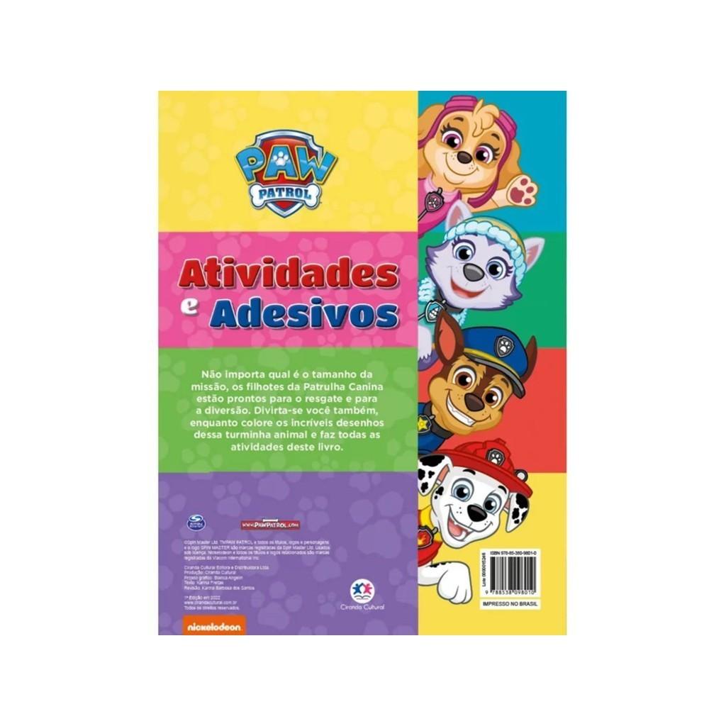 Livro Adesivos Patrulha Canina - Adesivos E Atividades