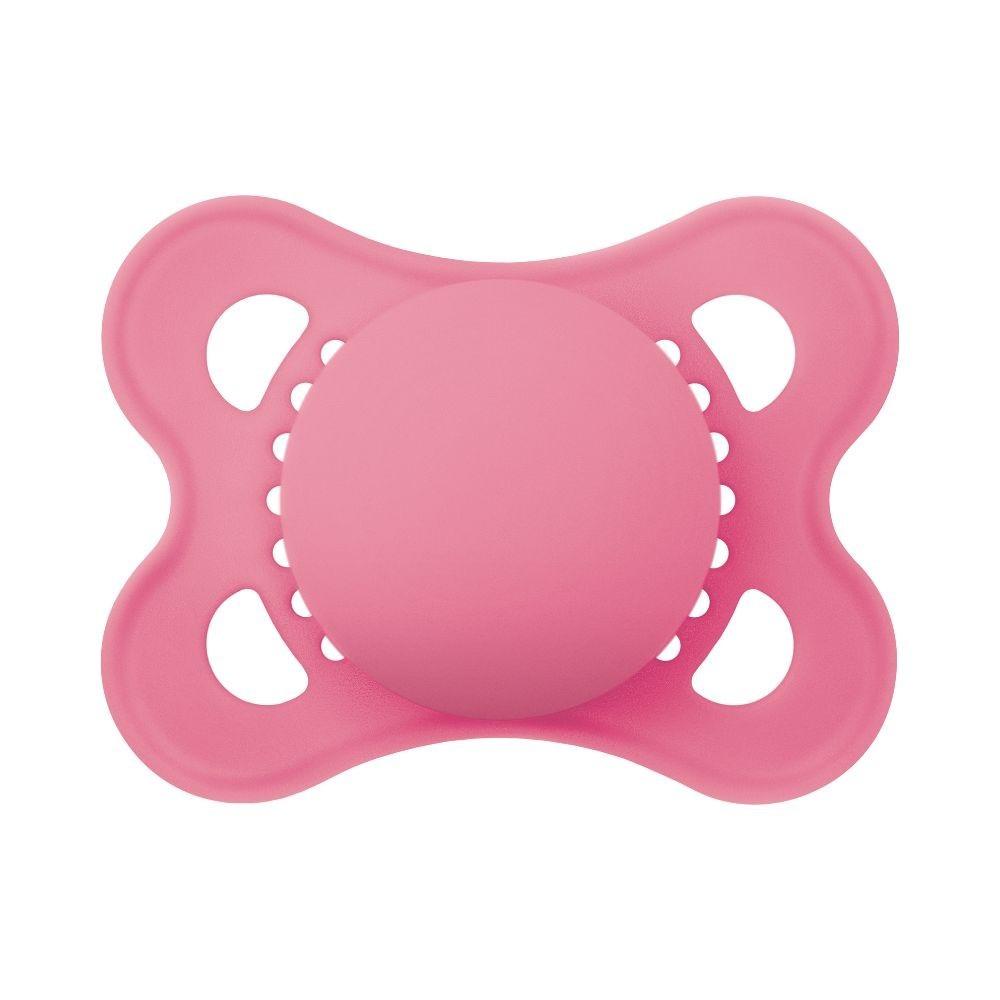 Kit Com 3 Chupetas Original Bico De Silicone 0m+ Rosa - Mam