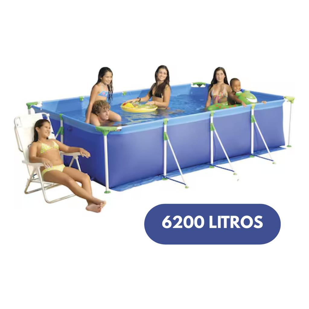 Piscina Retangular Estrutural Reforçada 6200 Litros Mor