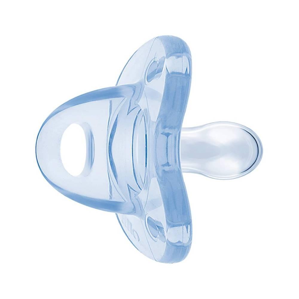 Chupeta Soft Calming Silicone Simétrico 0-6m Azul - Lillo
