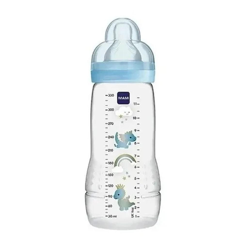 Kit 2 Mamadeiras Easy Active 270/330ml 2m+ Azul - Mam