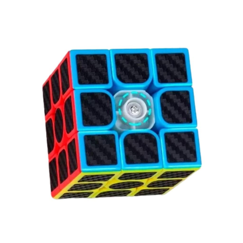 Brinquedo Infantil Cubo Mágico Carbono Antid. Playcube 3x3x3 Profissional Nettoy