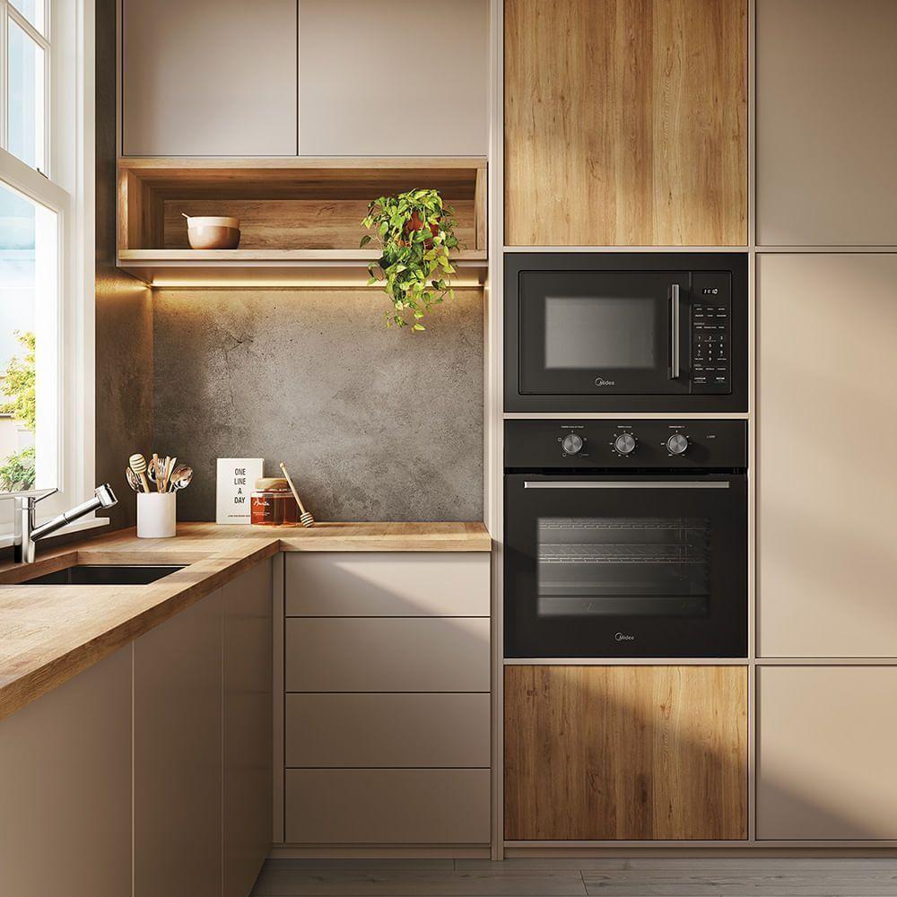 Forno Elétrico De Embutir Midea 68L Tsm62 220V