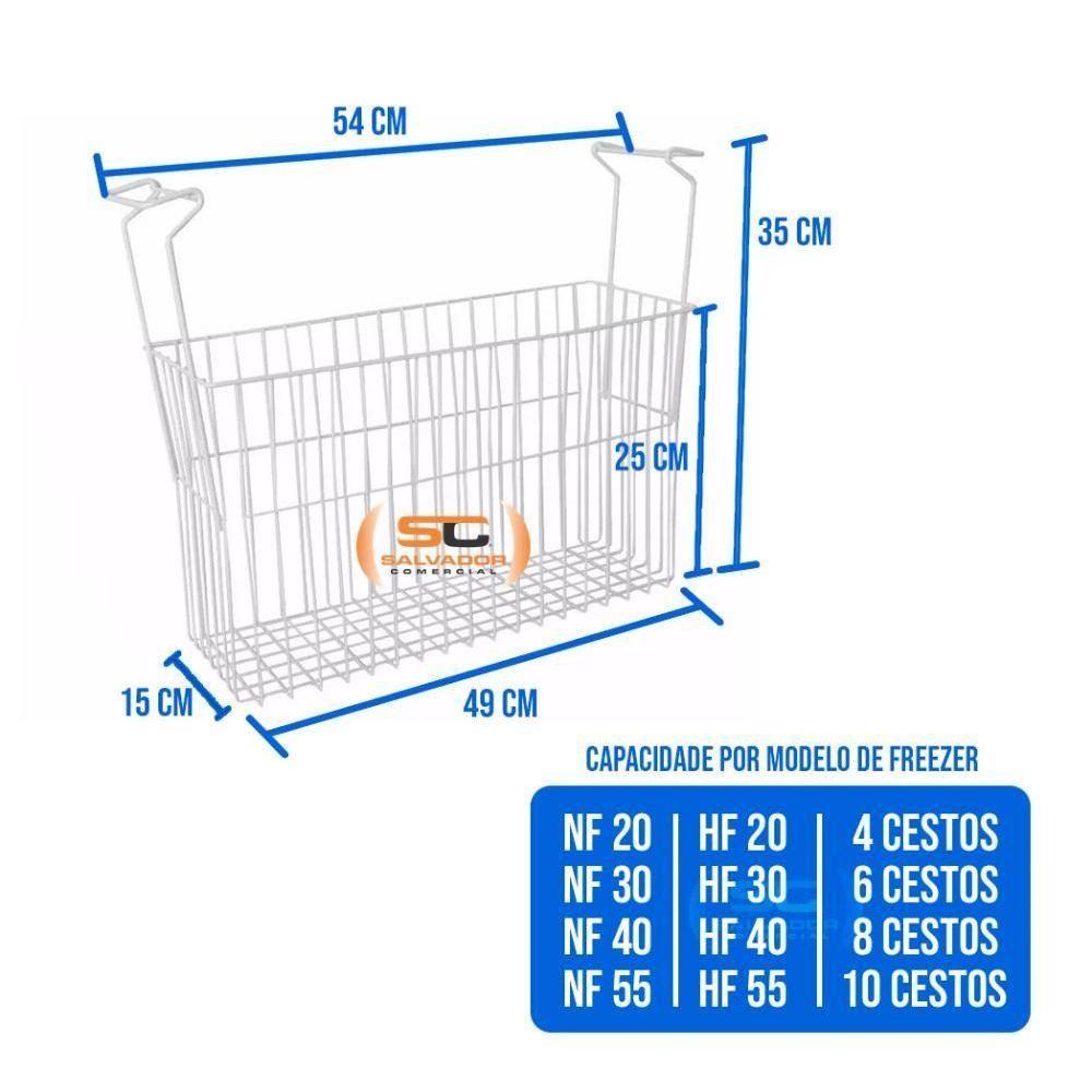 Kit - 2 Cestos Organizador Nextgen Para Freezer E Hf - Metalfrio