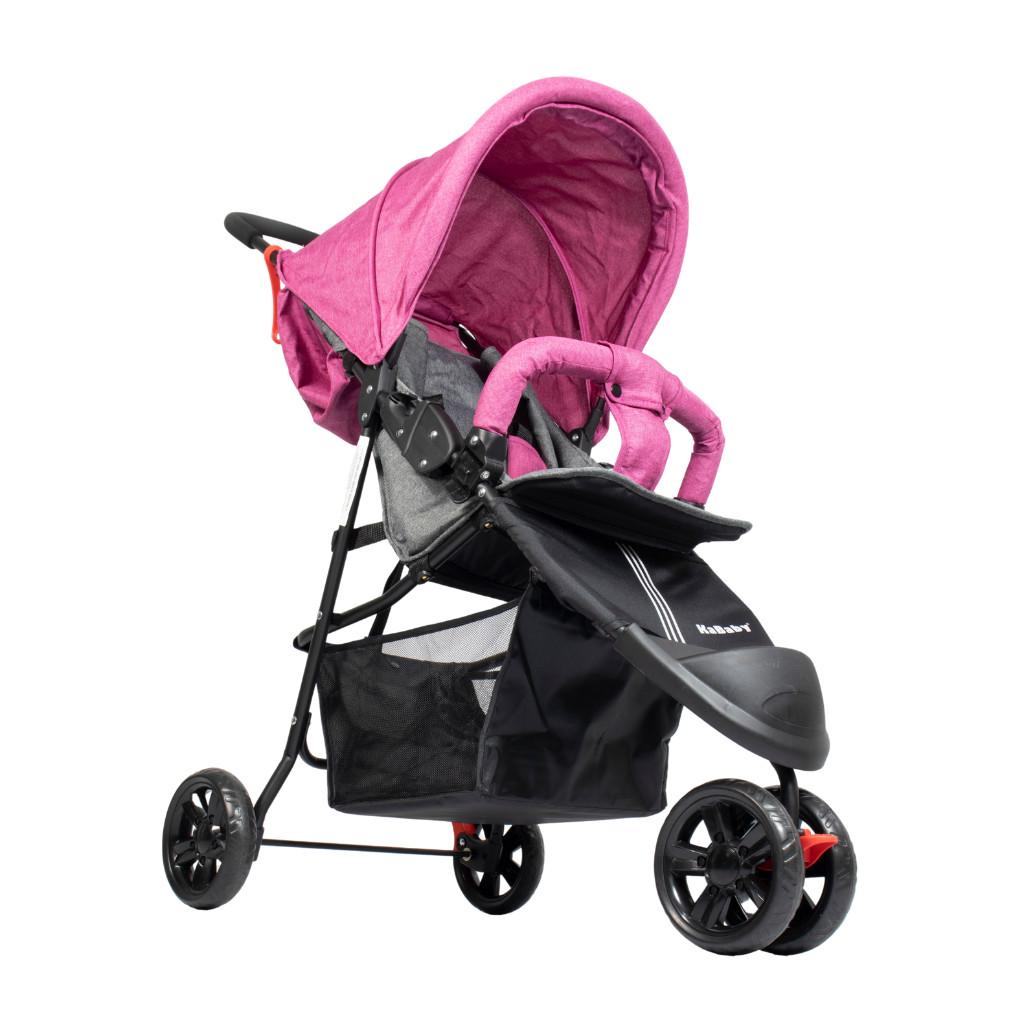 Carrinho De Bebê Easygo Com Cesto 3 Rodas Passeio Até 15kgs - Kababy