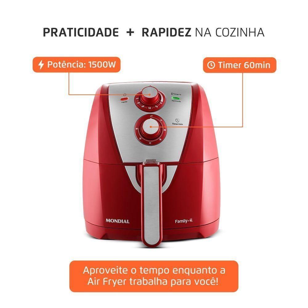 Fritadeira Sem Óleo Air Fryer 4l Mondial Afn-40-ri 127v/60hz
