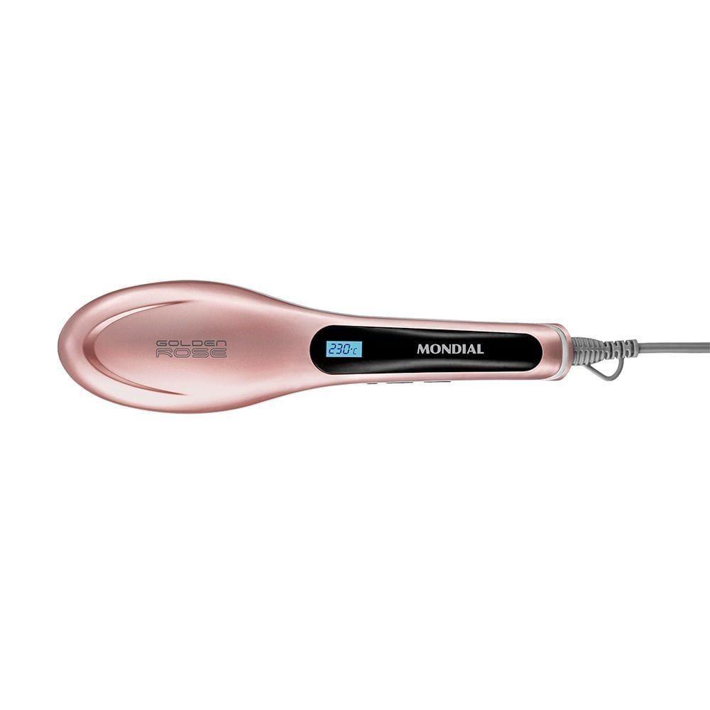 Escova Alisadora Mondial Ea-02 Biv Golden Rose
