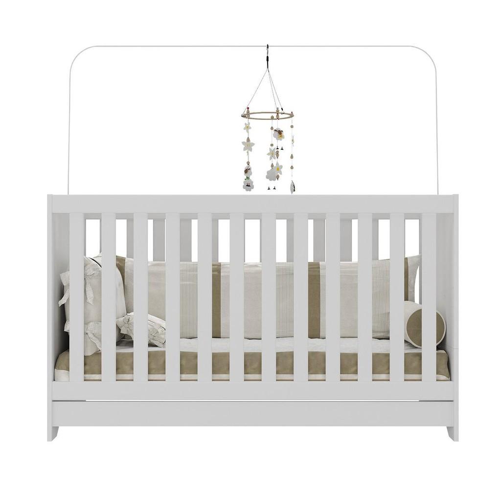 Berço 3 Em 1 Multifuncional Para Colchão 60x130cm Multimóveis Vira Mini Cama E Sofazinho