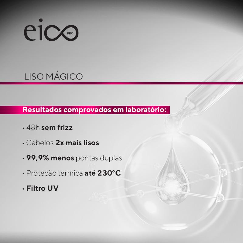 Eico PRO Spray Fluido Revitalizante Leave-in 0 Frizz Liso Mágico Proteção Térmica Filtro Uv 200ml