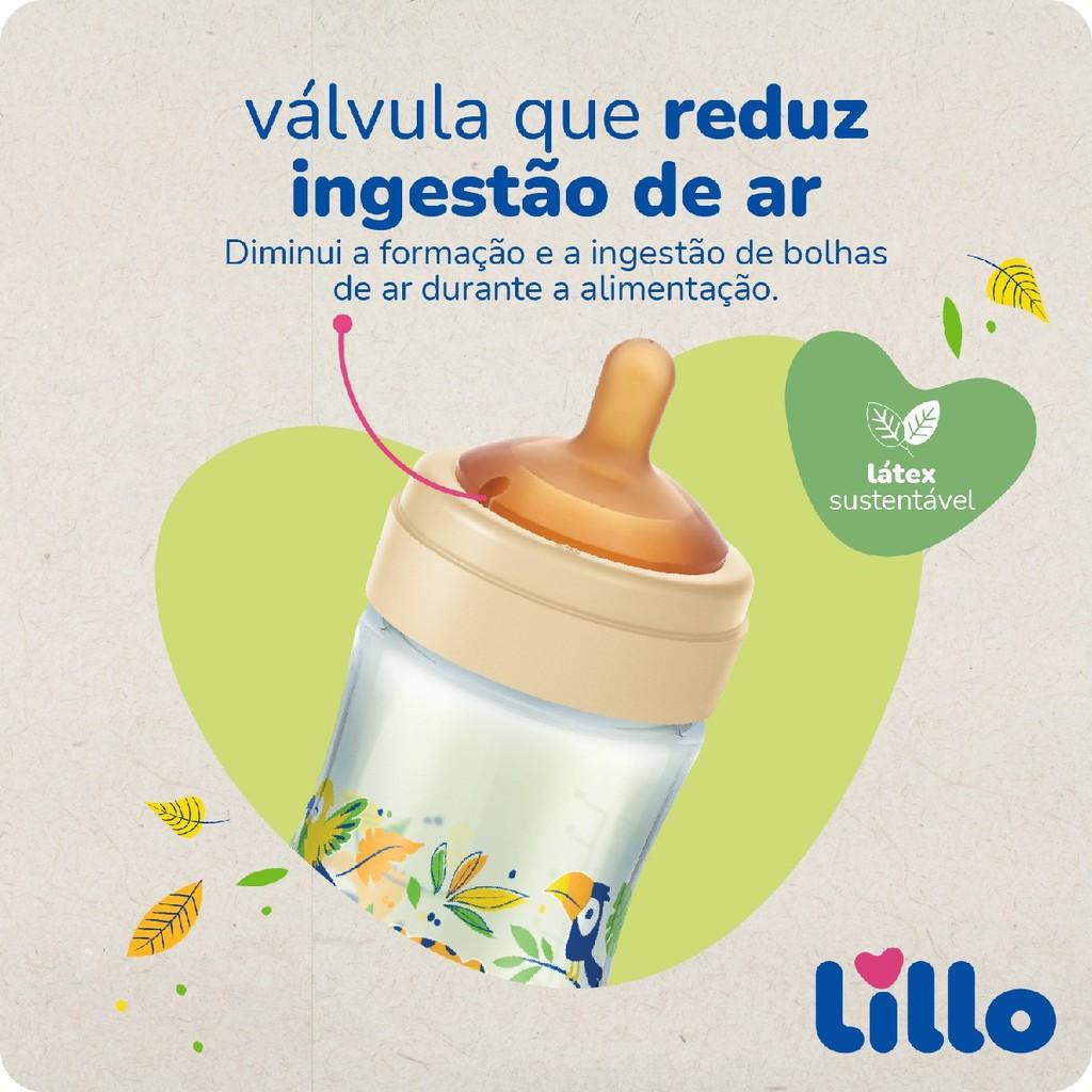 Mamadeira Super Evolution Com Bico Em Látex 300ml 0m+ Lillo