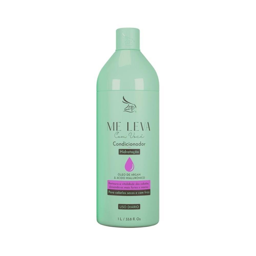 Kit Shampoo Condicionador Zap Me Leva Com Você Óleo De Argan 1L