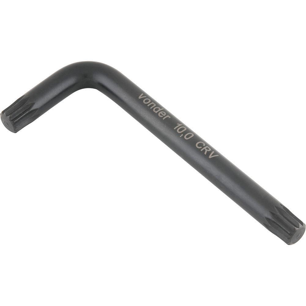 Chave Multidentada 10mm Tipo L Curta Cromo Vanádio - Vonder