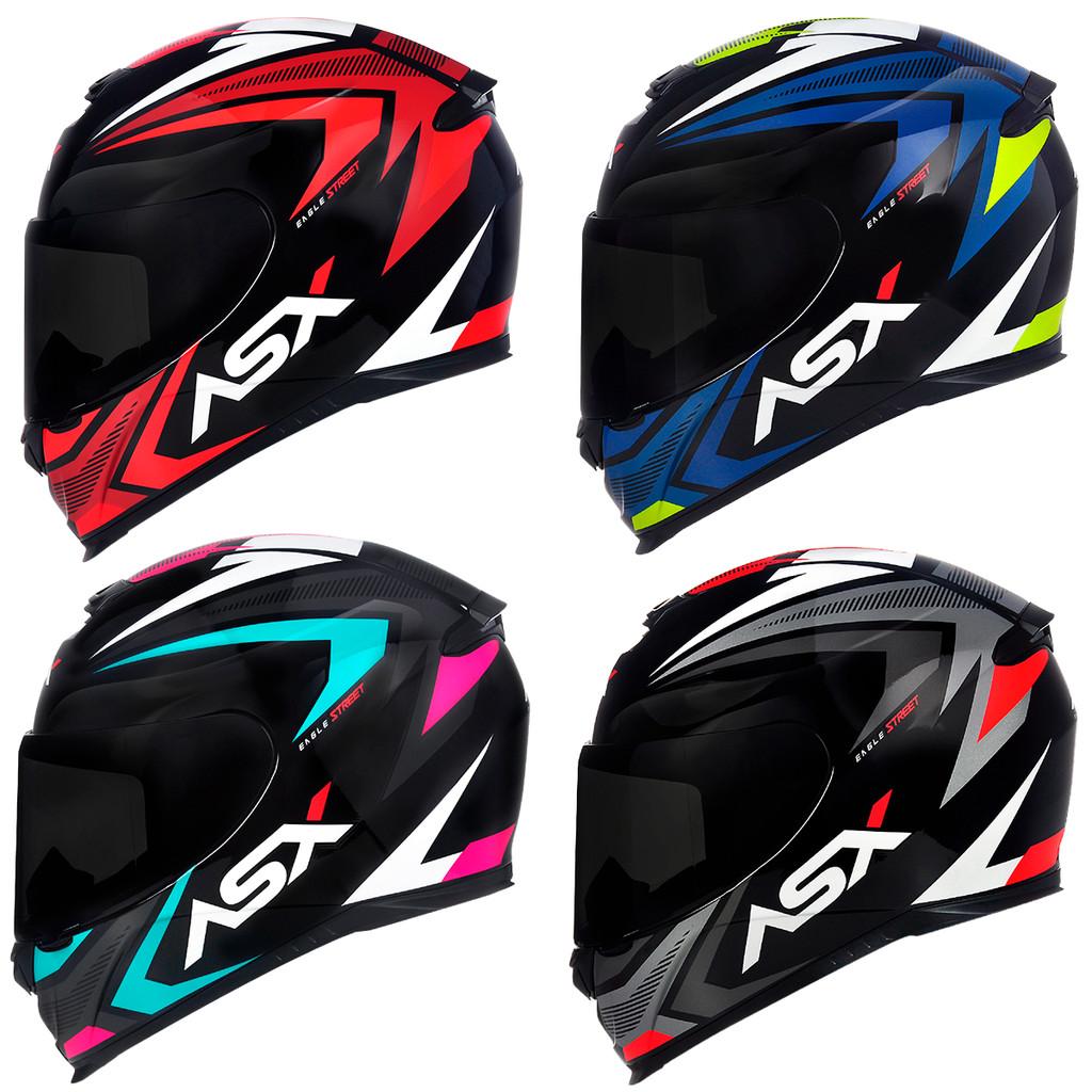 Capacete Asx Eagle Street Brilho