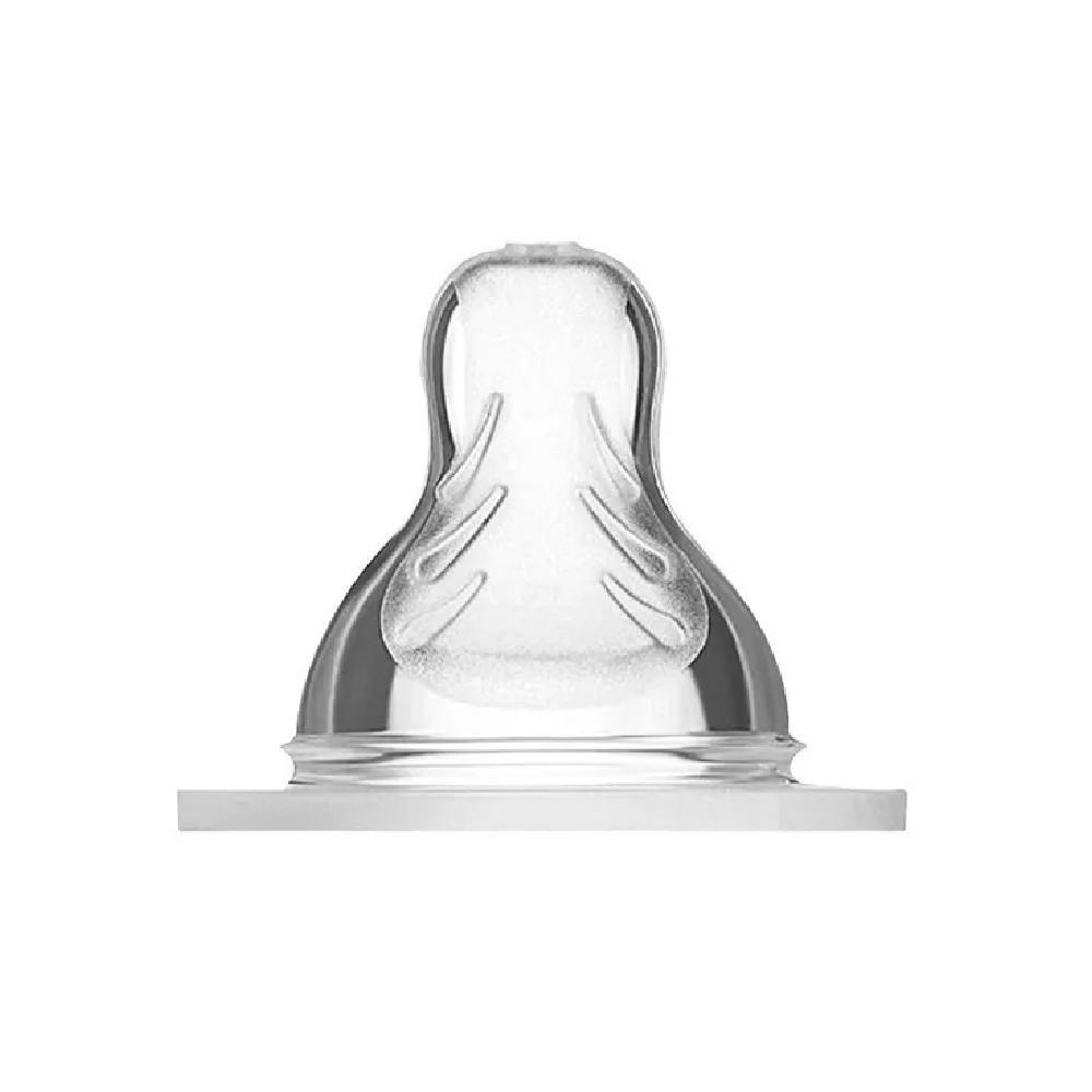 Kit 4 Bicos Silicone Mamadeira Fluxo Rápido Super Rápido Mam