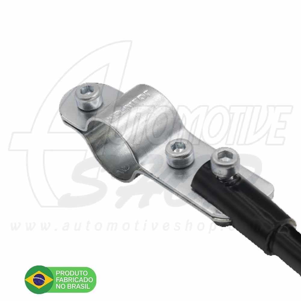 Antena Corta Pipa Moto Retrátil Guidao Aço Inox Prata M1PT
