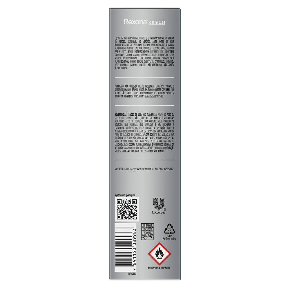 Kit 3 Desodorantes Rexona Clinical Intense Fresh 150ml