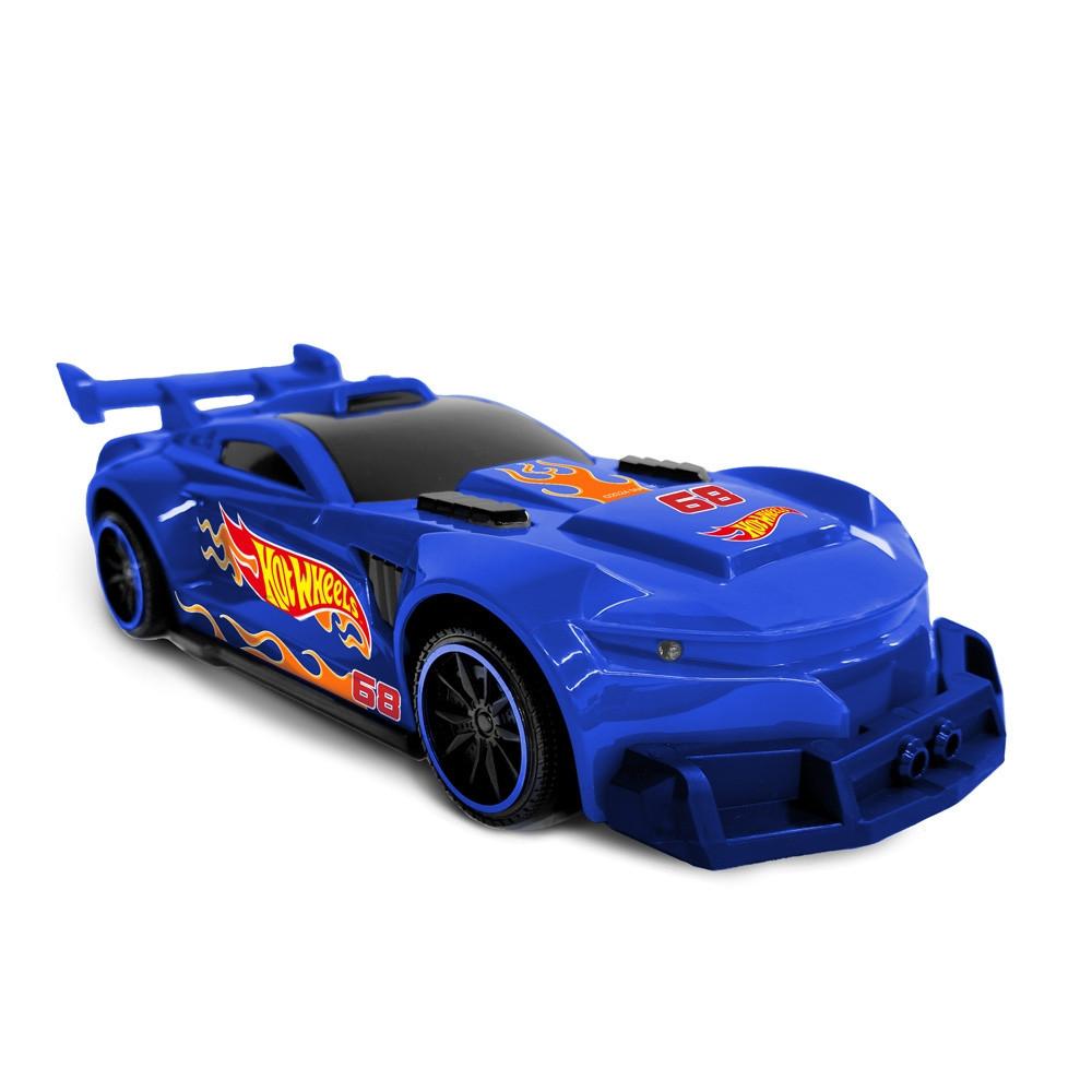 Hot Wheels Carros Track Ripper Azul Com Luz E Som 42cm Multikids