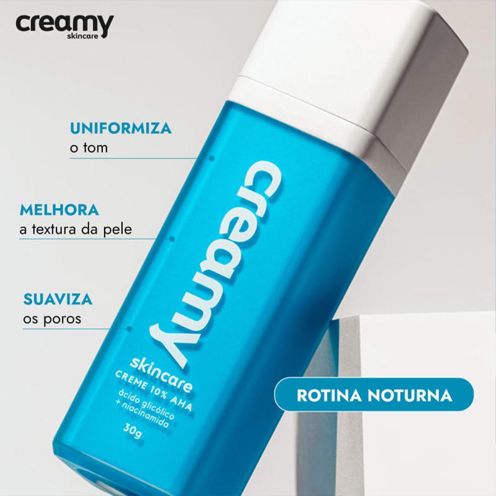 Kit Creamy Skincare Protetor Solar Facial FPS 60 Glicólico (2 Produtos)