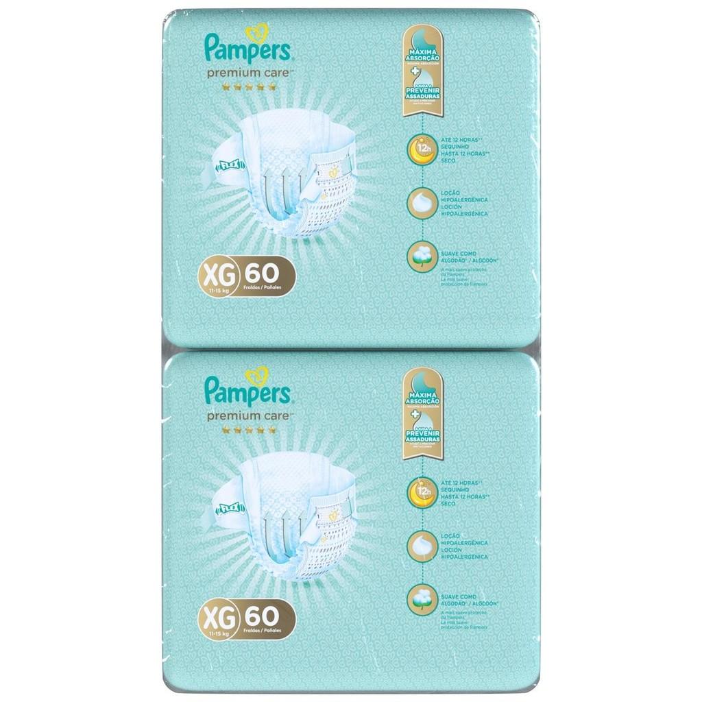 Fralda Pampers Premium Care Topíssima Xg Com 120un
