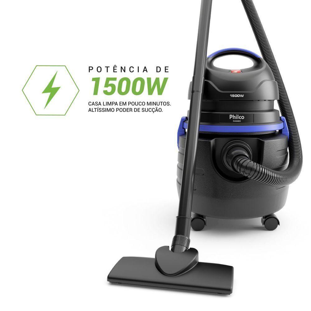 Aspirador De Água E Pó Philco 1500w 20L Pas80 110V