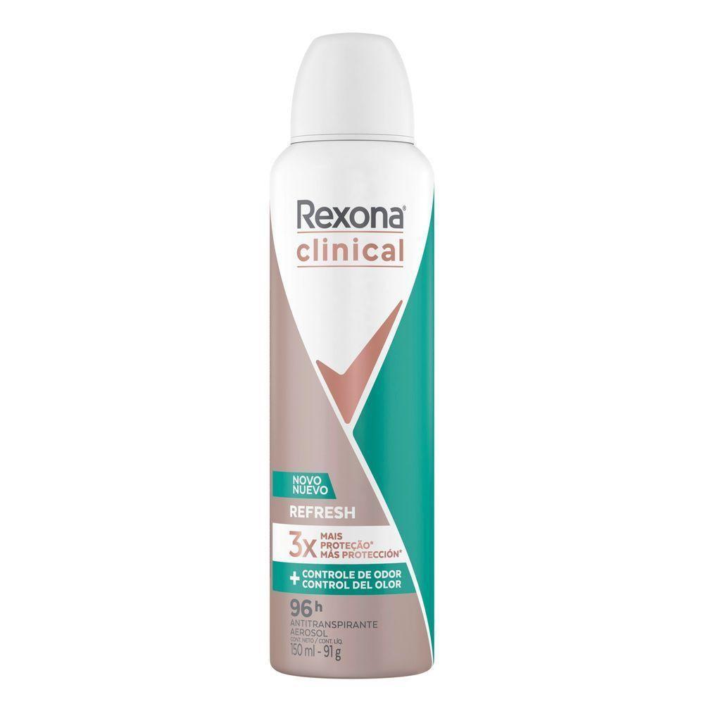 Kit 3 Desodorantes Rexona Clinical Refresh 150ml