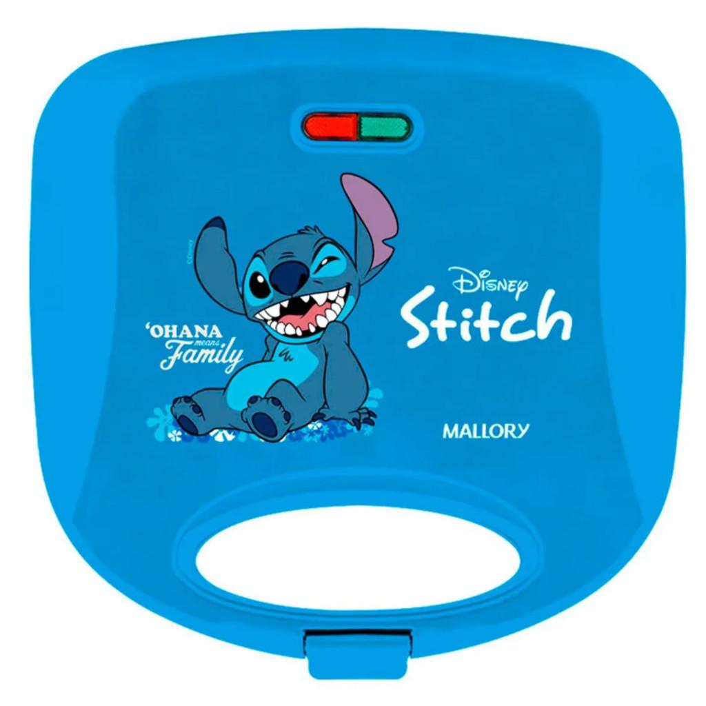 Sanduicheira Stitch Mallory Placas Desenhadas Azul 750W 127V