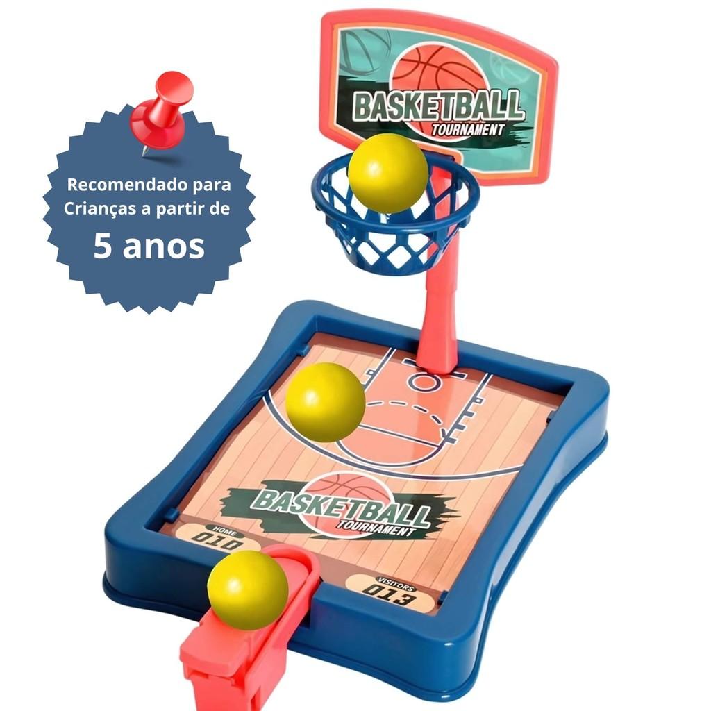 Brinquedo Infantil Mini Jogo Basquete De Mesa Com 6 Bolinhas Zippy Toys