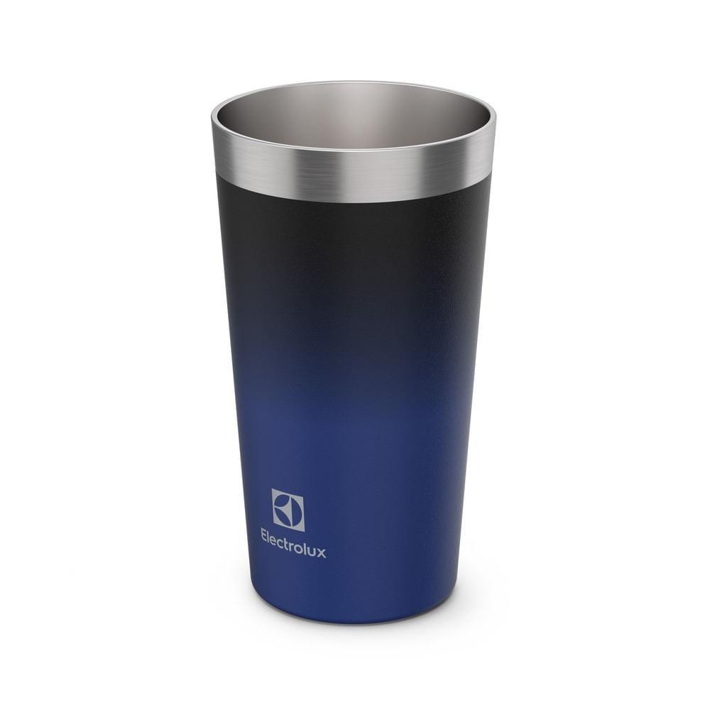 Copo Termico De Cerveja E Chopp Electrolux Home Bar 560ml Inox Degrade Azul E Preto