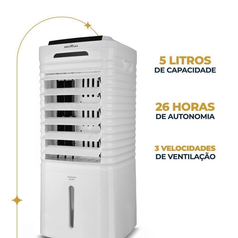 Climatizador Britânia 4 Em 1 Autonomia De 26h Bcl05a 110V