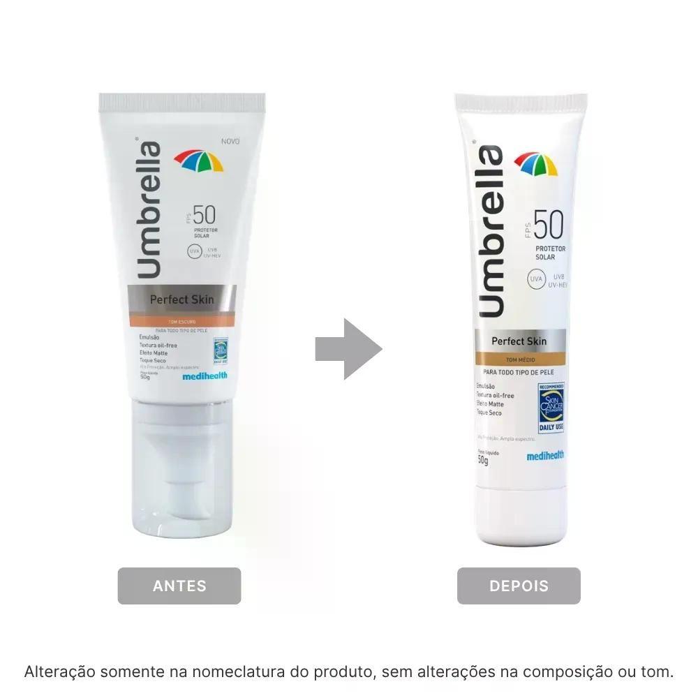 Protetor Solar Umbrella Perfect Skin Tom Medio Fps50 50g