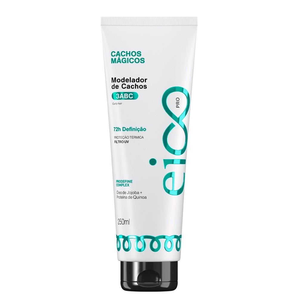 Eico Professional Leave-in Creme Tratamento Modelador De Cachos Mágicos Proteção Térmica Filtro Uv 250ml Cacheados 3ABC
